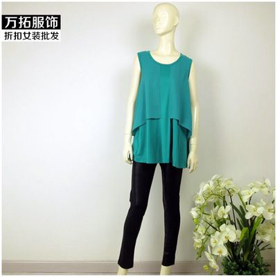 臺(tái)灣風(fēng)格尾貨專(zhuān)柜亞閣品牌 中年女裝大碼真絲上衣庫(kù)存批發(fā)與低價(jià)折扣